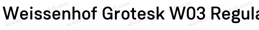 Weissenhof Grotesk W03 Regular字体转换